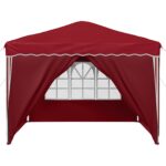 vidaXL Prístrešok na párty 288 x 288 x 245 cm Vínovo červená – Obrázok 7