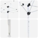 vidaXL Prístrešok na párty 575 x 288 x 245 cm Krémová – Obrázok 12