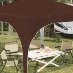 vidaXL Prístrešok na párty 290 x 290 x 245 cm Hnedá – Obrázok 4