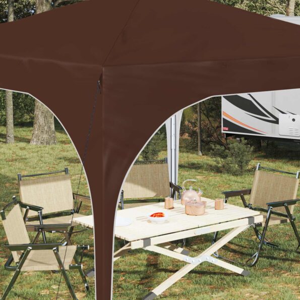 vidaXL Prístrešok na párty 290 x 290 x 245 cm Hnedá – Obrázok 4