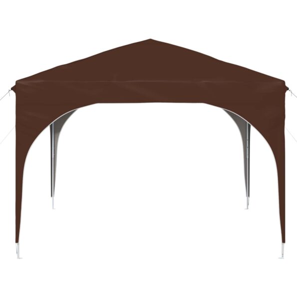 vidaXL Prístrešok na párty 290 x 290 x 245 cm Hnedá – Obrázok 6