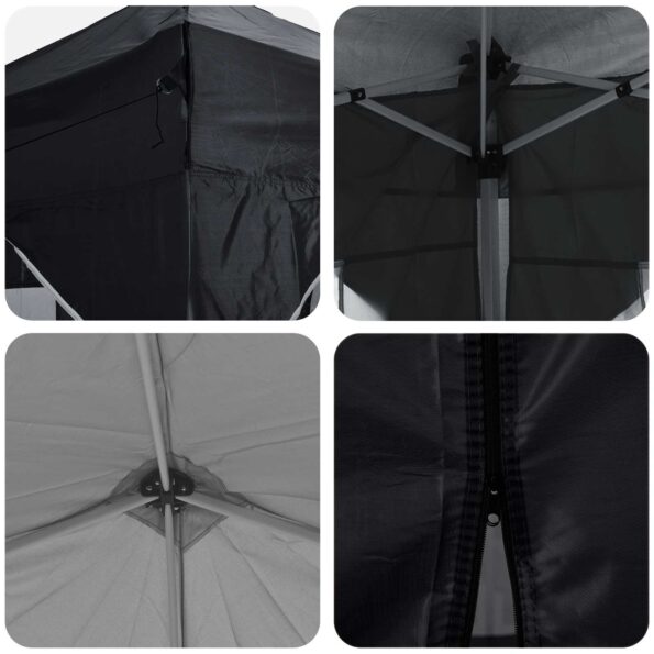 vidaXL Prístrešok na párty 290 x 290 x 245 cm Antracit – Obrázok 12