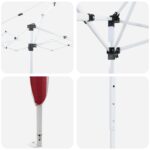 vidaXL Prístrešok na párty 575 x 288 x 245 cm Vínovo červená – Obrázok 10