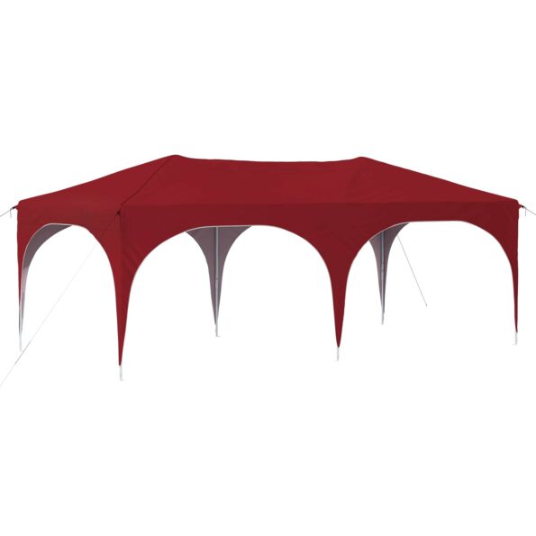 vidaXL Prístrešok na párty 575 x 288 x 245 cm Vínovo červená – Obrázok 2