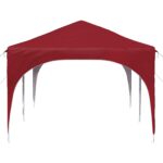 vidaXL Prístrešok na párty 575 x 288 x 245 cm Vínovo červená – Obrázok 6