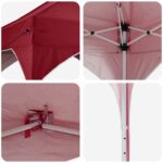 vidaXL Prístrešok na párty 575 x 288 x 245 cm Vínovo červená – Obrázok 9