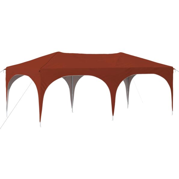 vidaXL Prístrešok na párty 575 x 288 x 245 cm Tehlová Oxfordská látka – Obrázok 2
