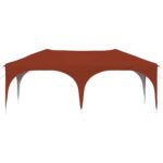 vidaXL Prístrešok na párty 575 x 288 x 245 cm Tehlová Oxfordská látka – Obrázok 5
