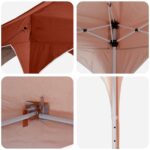 vidaXL Prístrešok na párty 575 x 288 x 245 cm Tehlová Oxfordská látka – Obrázok 9