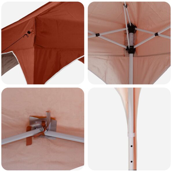 vidaXL Prístrešok na párty 575 x 288 x 245 cm Tehlová Oxfordská látka – Obrázok 9