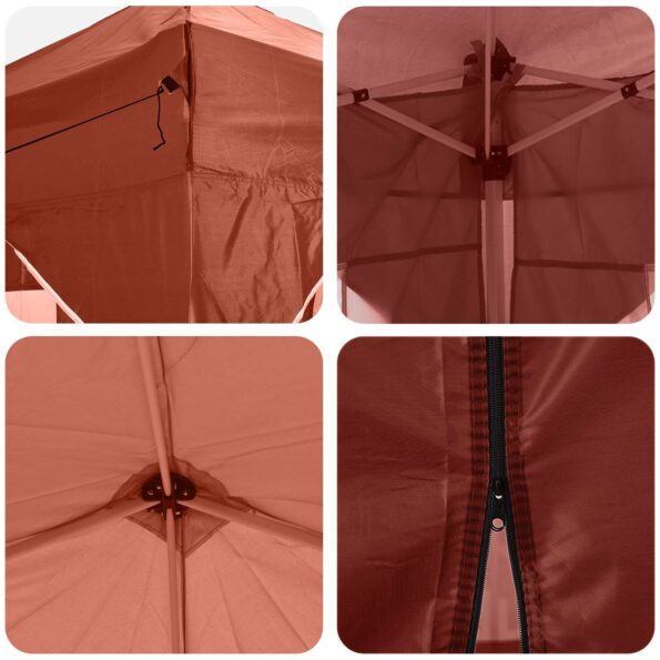 vidaXL Prístrešok na párty 575 x 288 x 245 cm Tehlová Oxfordská látka – Obrázok 11