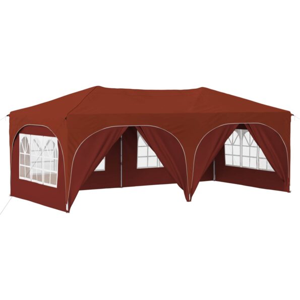 vidaXL Prístrešok na párty 575 x 288 x 245 cm Tehlová Oxfordská látka – Obrázok 2