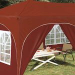 vidaXL Prístrešok na párty 575 x 288 x 245 cm Tehlová Oxfordská látka – Obrázok 3