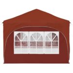 vidaXL Prístrešok na párty 575 x 288 x 245 cm Tehlová Oxfordská látka – Obrázok 7