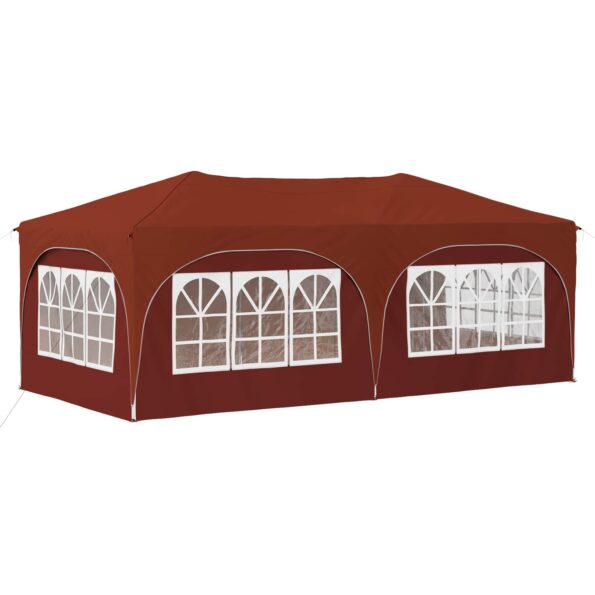 vidaXL Prístrešok na párty 575 x 288 x 245 cm Tehlová Oxfordská látka – Obrázok 8