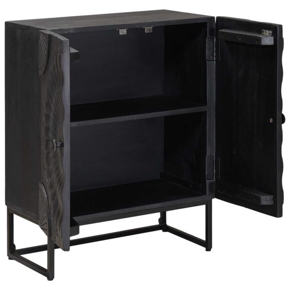vidaXL Servírovacia skriňa Čierny 55 x 30 x 70 cm – Obrázok 4