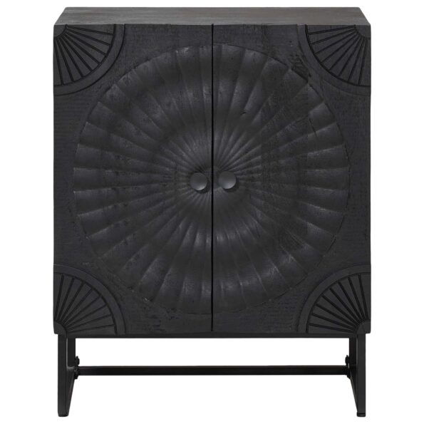 vidaXL Servírovacia skriňa Čierny 55 x 30 x 70 cm – Obrázok 5