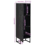 vidaXL Highboard Čierny 35 x 30 x 120 cm – Obrázok 13