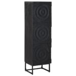 vidaXL Highboard Čierny 35 x 30 x 120 cm – Obrázok 2