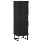 vidaXL Highboard Čierny 35 x 30 x 120 cm – Obrázok 3