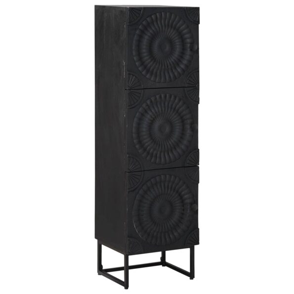 vidaXL Highboard Čierny 35 x 30 x 120 cm – Obrázok 3