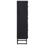 vidaXL Highboard Čierny 35 x 30 x 120 cm – Obrázok 6