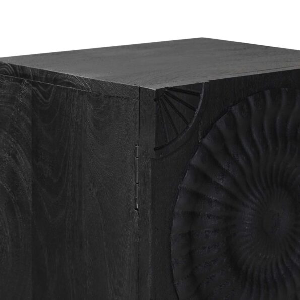 vidaXL Highboard Čierny 35 x 30 x 120 cm – Obrázok 8