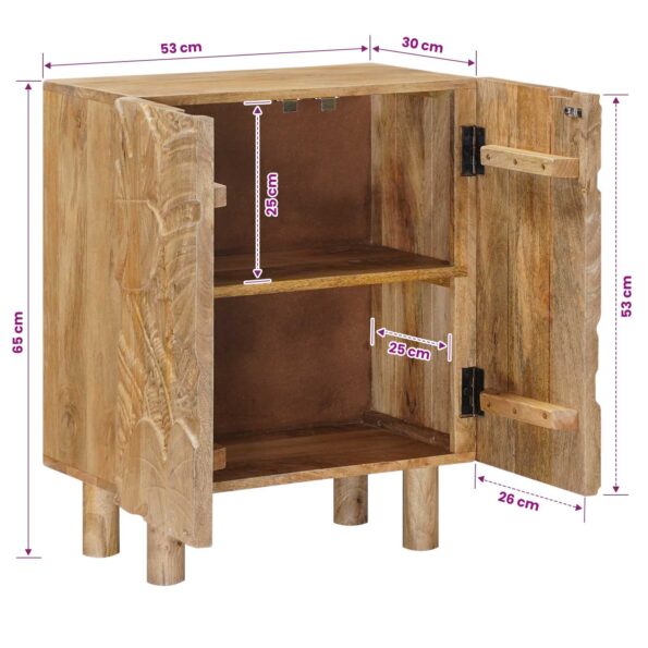vidaXL Servírovacia skriňa 53 x 30 x 65 cm – Obrázok 12