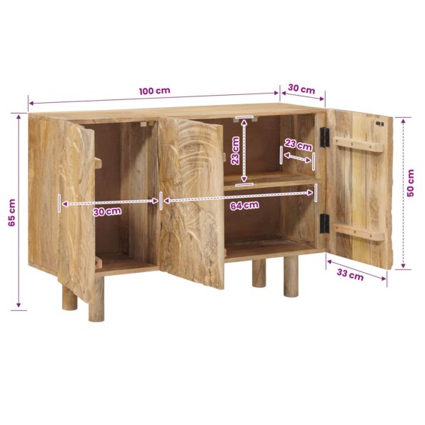 vidaXL Servírovacia skriňa 100 x 30 x 65 cm – Obrázok 12