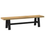 vidaXL Jedálenská lavička NOAIN 160 x 41 x 45 cm Masívna borovica – Obrázok 5