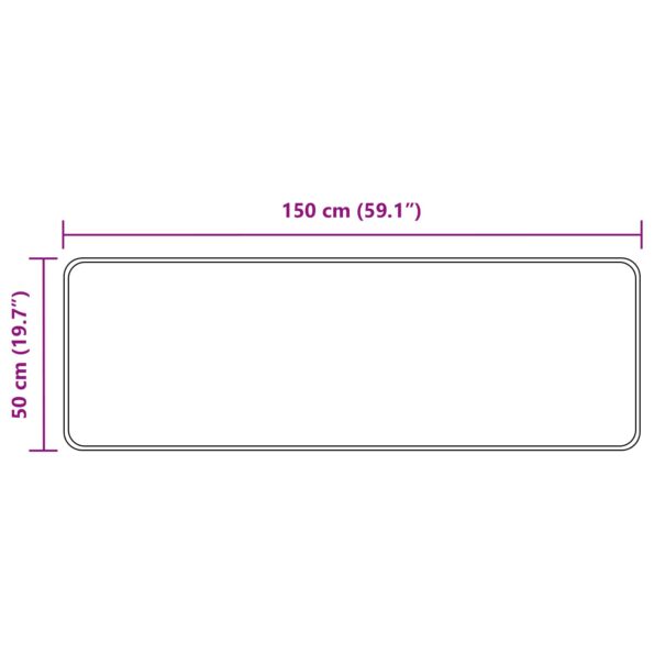 vidaXL Behúň MARSA Béžová 50 x 150 cm Polyester a PVC – Obrázok 7