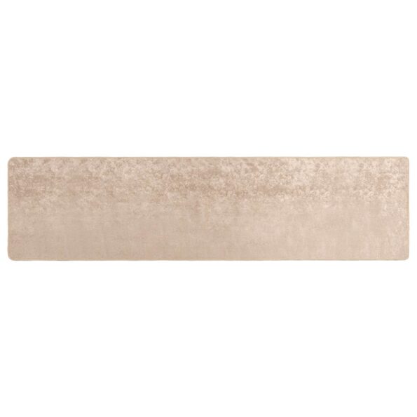 vidaXL Behúň MARSA Béžová 80 x 400 cm Polyester a PVC – Obrázok 2