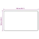 vidaXL Behúň MARSA Béžová 100 x 150 cm Polyester a PVC – Obrázok 7