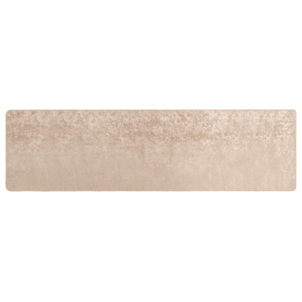 vidaXL Behúň MARSA Béžová 100 x 400 cm Polyester a PVC – Obrázok 2