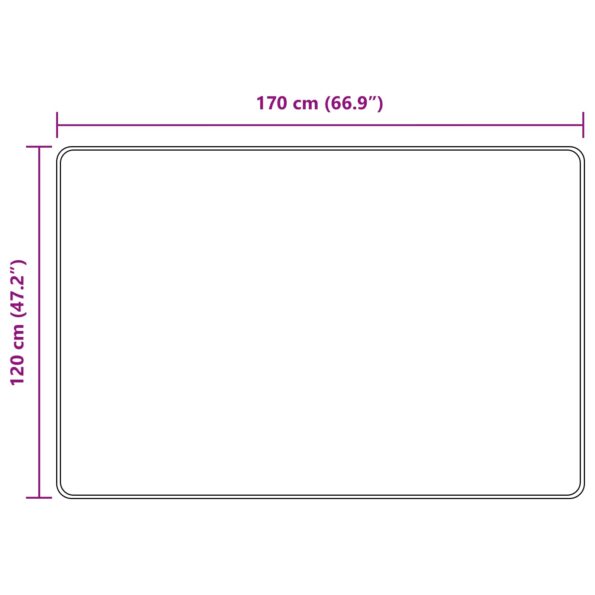 vidaXL Behúň MARSA Béžová 120 x 170 cm Polyester a PVC – Obrázok 7