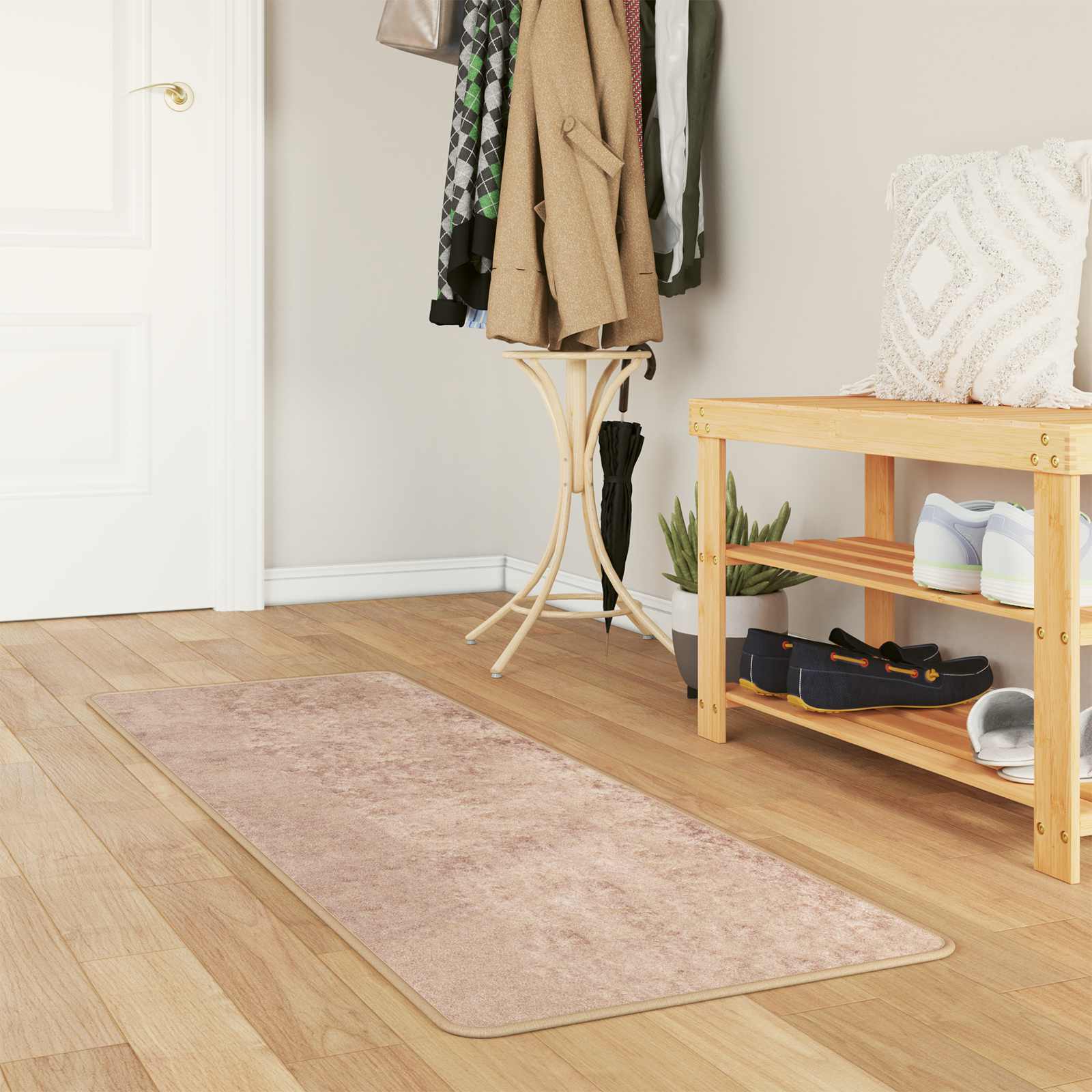 42023102_1.jpg vidaXL Behúň MARSA Piesková 50 x 100 cm Polyester a PVC – Obrázok 1