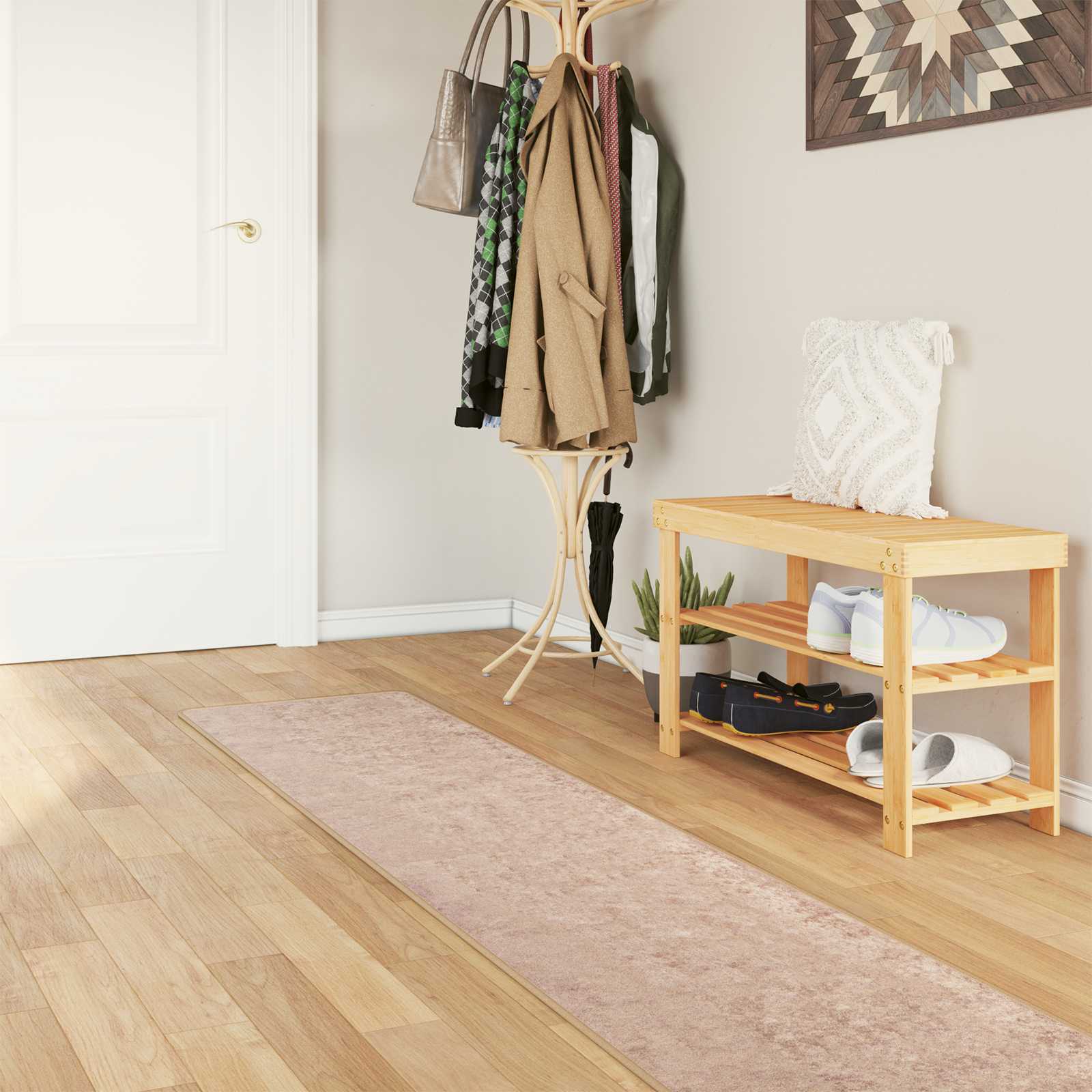 42023105_1.jpg vidaXL Behúň MARSA Piesková 50 x 250 cm Polyester a PVC – Obrázok 1
