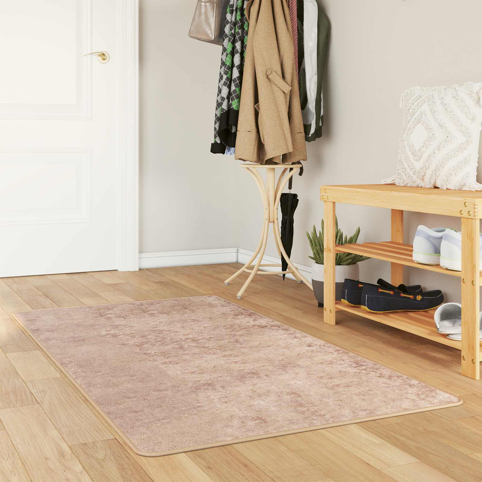 42023111_1.jpg vidaXL Behúň MARSA Piesková 80 x 150 cm Polyester a PVC – Obrázok 1