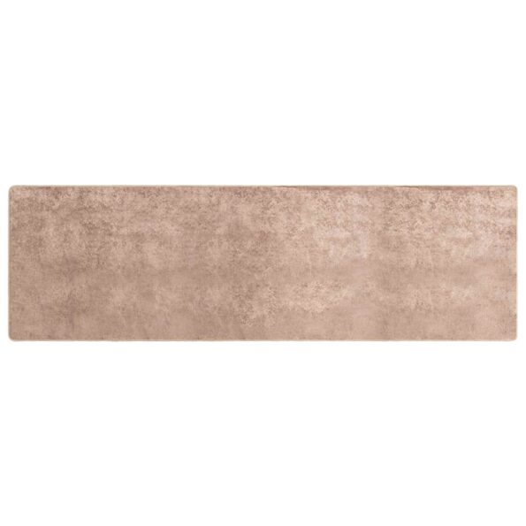 vidaXL Behúň MARSA Piesková 80 x 250 cm Polyester a PVC – Obrázok 2