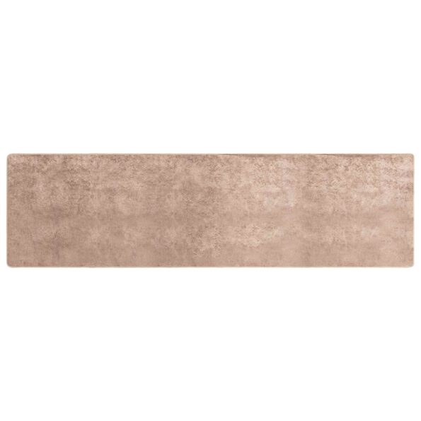 vidaXL Behúň MARSA Piesková 100 x 400 cm Polyester a PVC – Obrázok 2