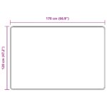 vidaXL Behúň MARSA Piesková 120 x 170 cm Polyester a PVC – Obrázok 7