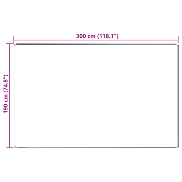 vidaXL Behúň MARSA Piesková 190 x 300 cm Polyester a PVC – Obrázok 7
