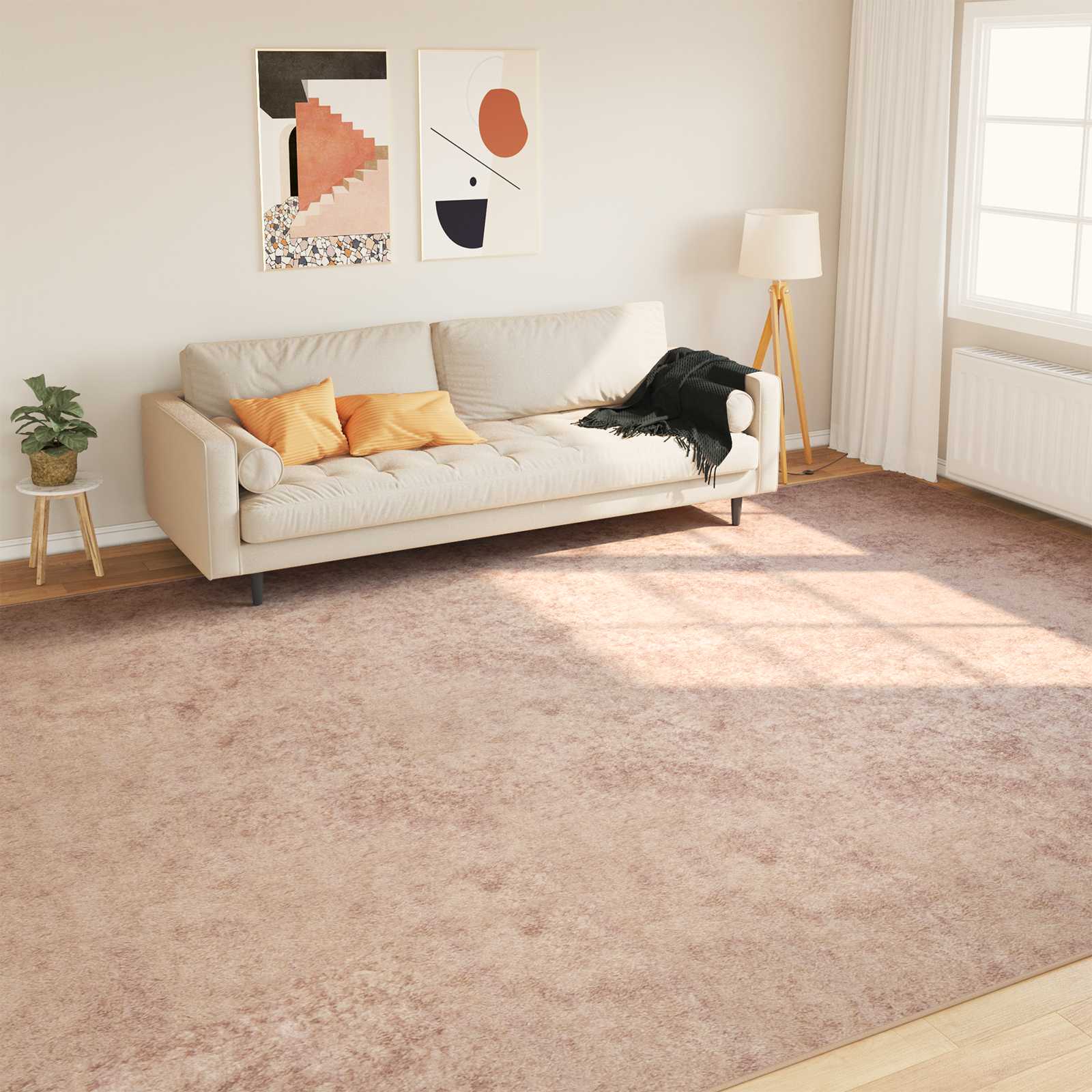 42023129_1.jpg vidaXL Behúň MARSA Piesková 300 x 400 cm Polyester a PVC – Obrázok 1