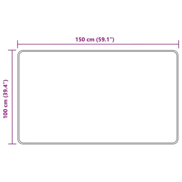 vidaXL Behúň MARSA Lesná zeleň 100 x 150 cm Polyester a PVC – Obrázok 7