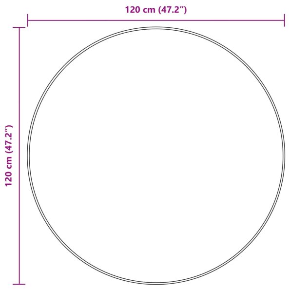 vidaXL Behúň MARSA Lesná zeleň 120 x 120 cm Polyester a PVC – Obrázok 6
