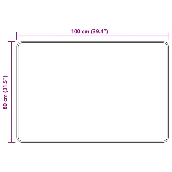 vidaXL Behúň MARSA Antracit 80 x 100 cm Polyester a PVC – Obrázok 7
