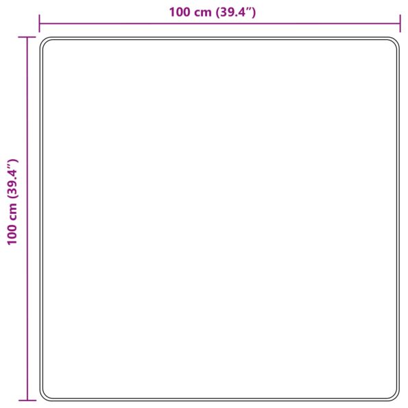 vidaXL Behúň MARSA Antracit 100 x 100 cm Polyester a PVC – Obrázok 7