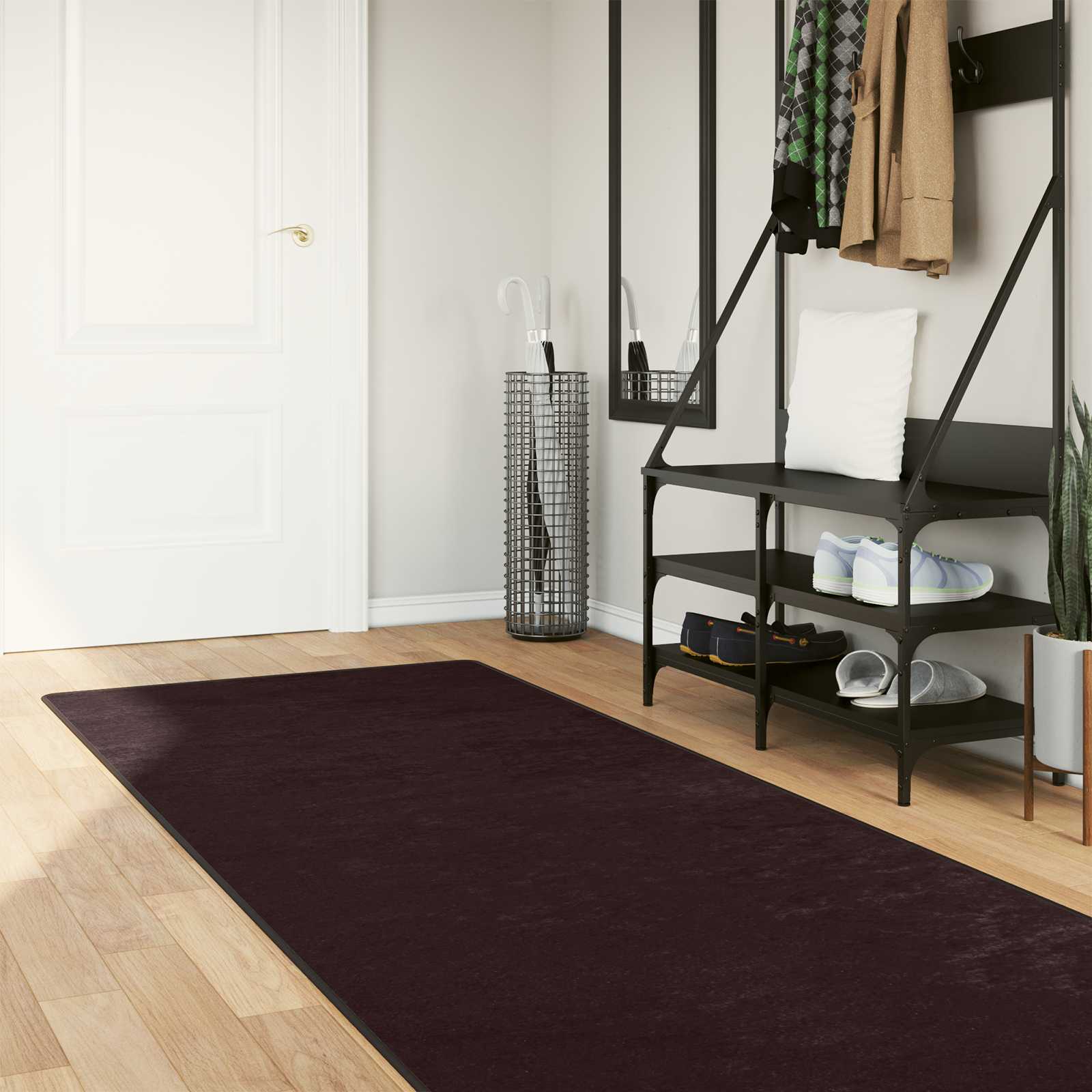 42023178_1.jpg vidaXL Behúň MARSA Antracit 100 x 300 cm Polyester a PVC – Obrázok 1