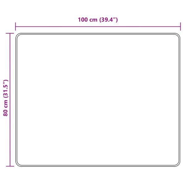 vidaXL Behúň MARSA Biely 80 x 100 cm Polyester a PVC – Obrázok 7