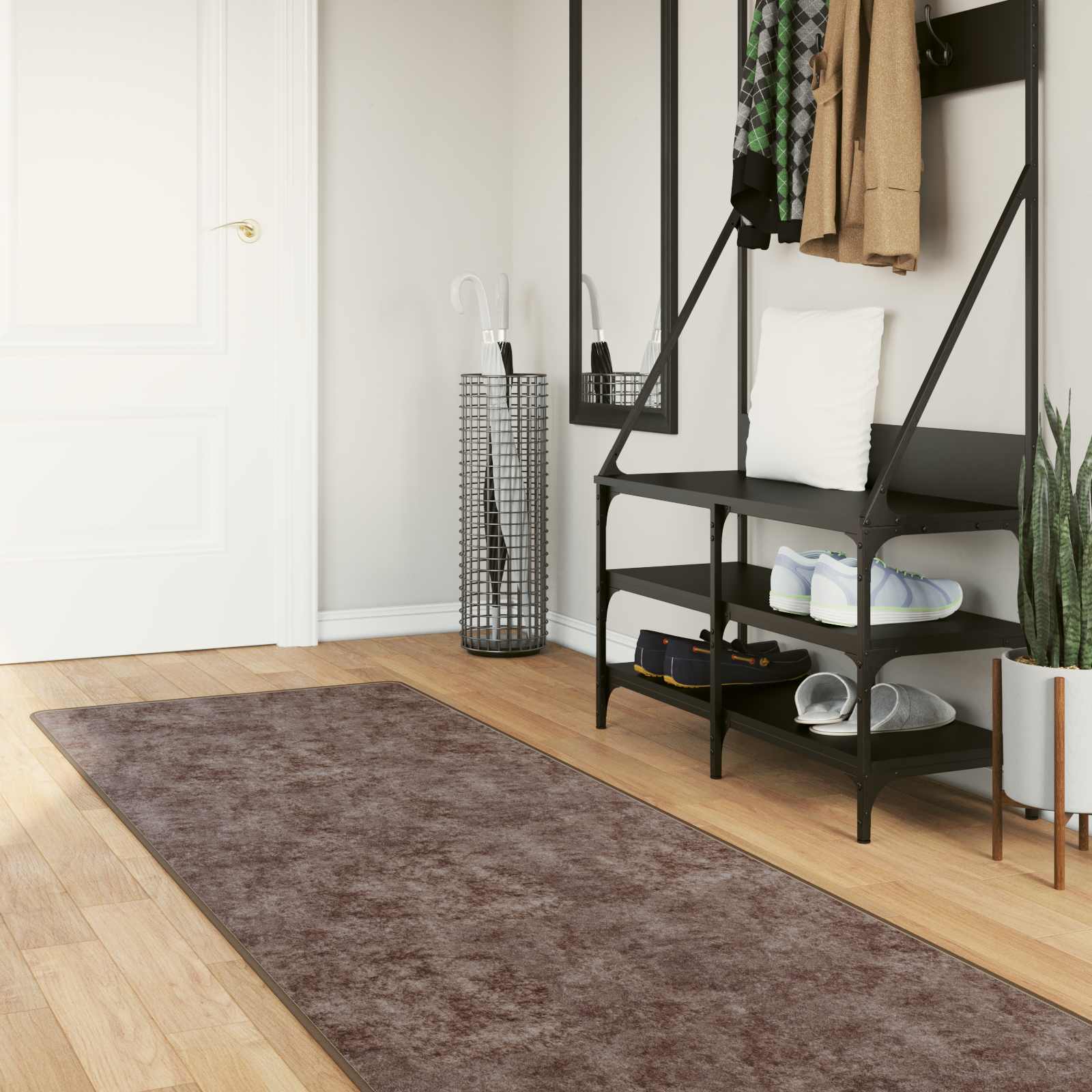 42023202_1.jpg vidaXL Behúň MARSA Biely 100 x 350 cm Polyester a PVC – Obrázok 1